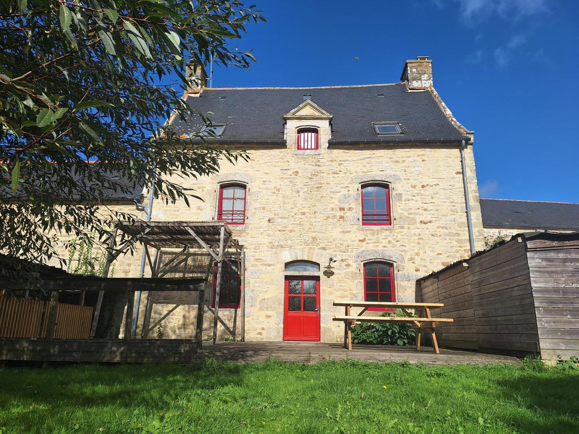 Domaine De Bobehec - Gite De Groupe, Chambres & Salle - 23 Personnes - Morbihan Proche Vannes Et Plages La Vraie-Croix Zewnętrze zdjęcie